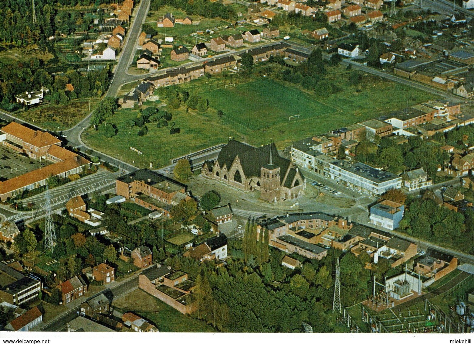 HOUTHALEN-LUCHTZICHT-VUE AERIENNE-TERRAIN DE FOOTBALL TERREIN - Houthalen-Helchteren