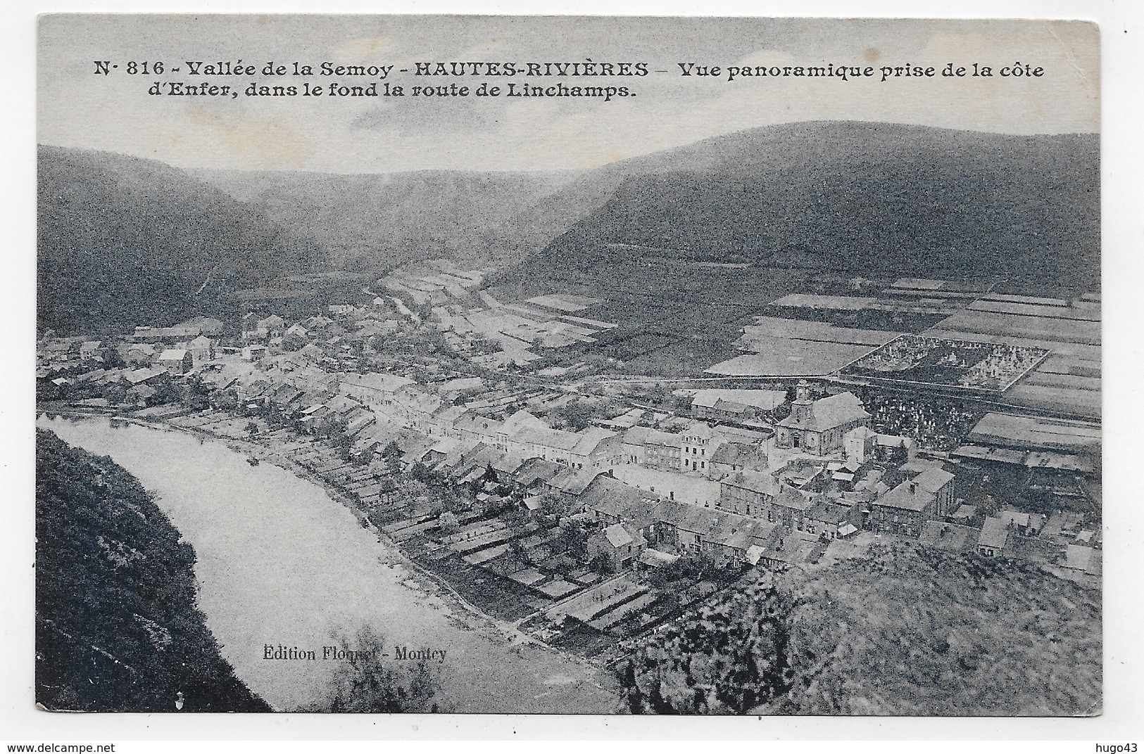 VALLEE DE LA SEMOY - N° 816 - HAUTES RIVIERES - VUE PANORAMIQUE PRISE DE LA COTE - CPA NON VOYAGEE - Autres & Non Classés