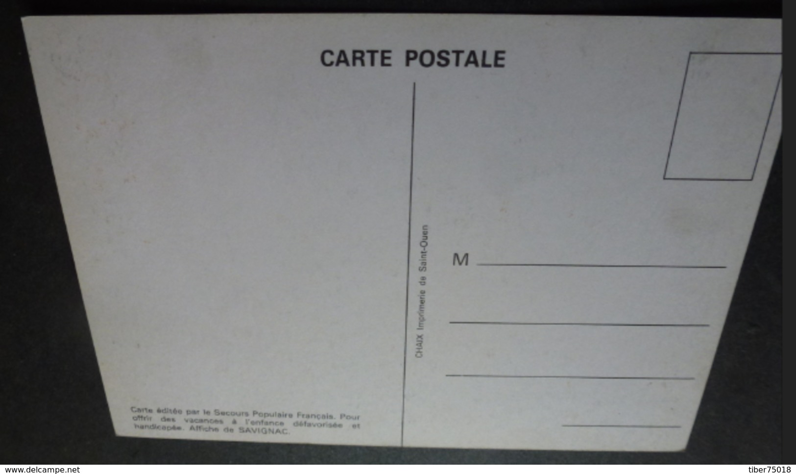 Carte Postale - Secours Populaire Français (illustration : Savignac) Montrez Leur La Mer - Savignac