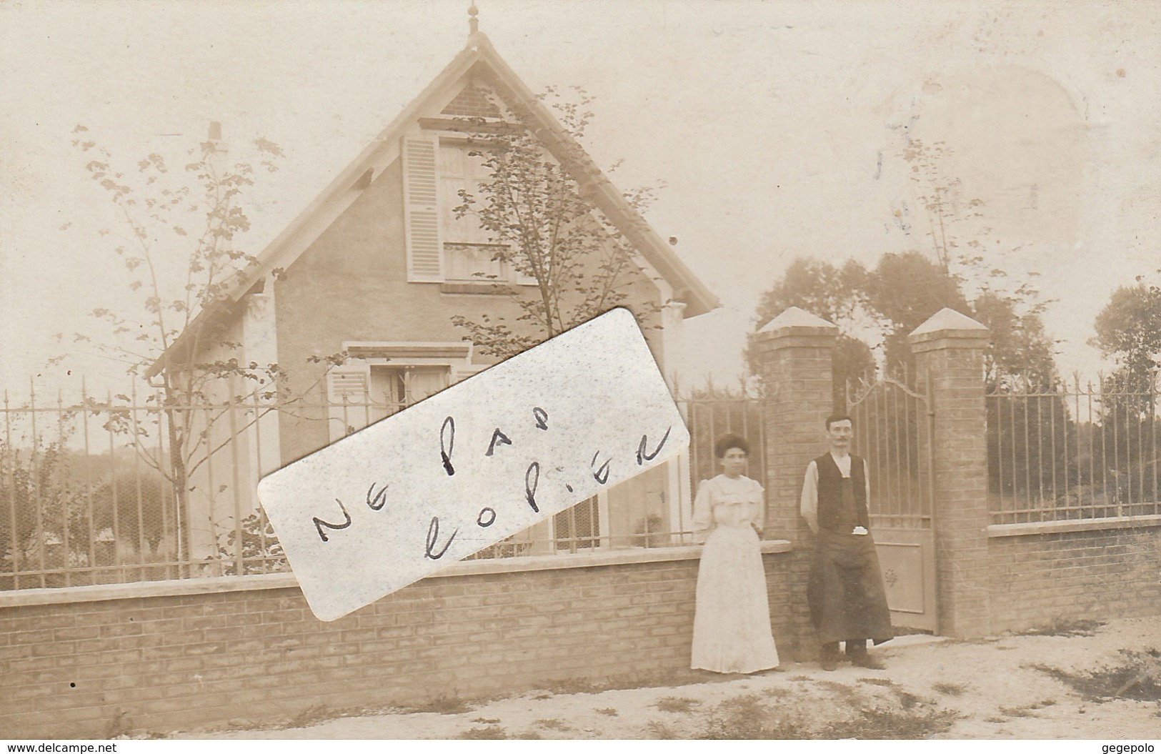 MONTGERON - Villa Des Mufles - Route De Concy      ( Carte Photo ) - Montgeron