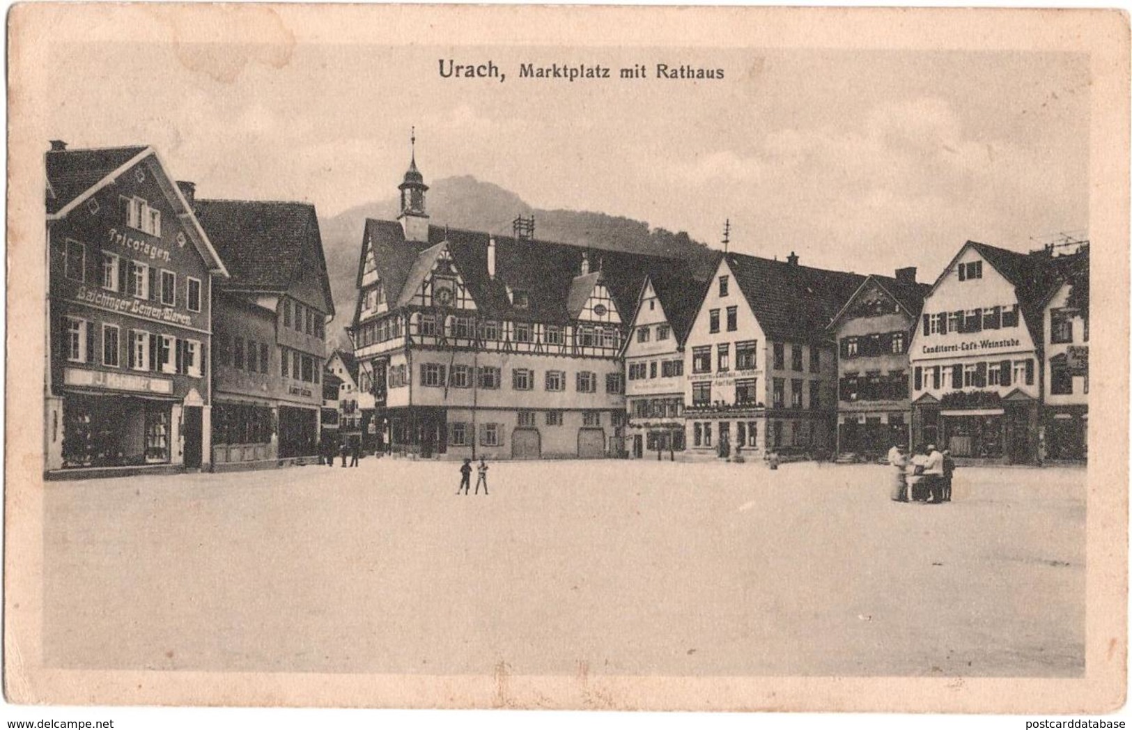 Urach - Marktplatz Mit Rathaus - Bad Urach