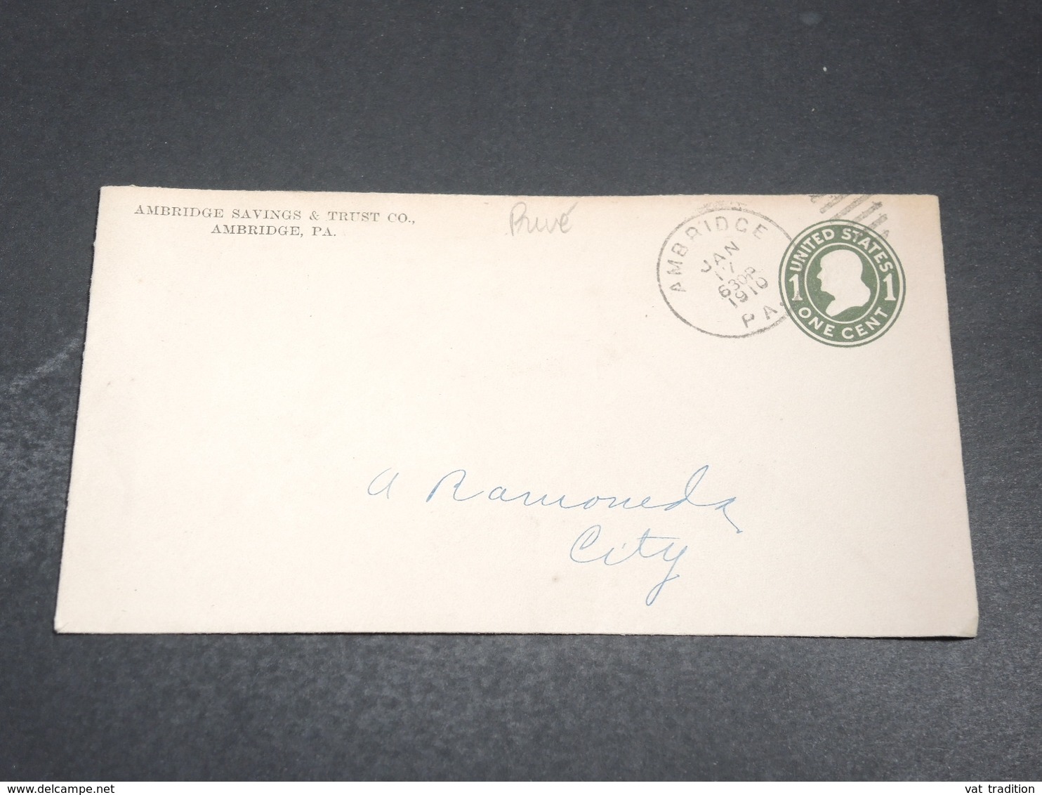 ETATS UNIS - Entier Postal De Ambridge En 1910 - L 20142 - 1901-20