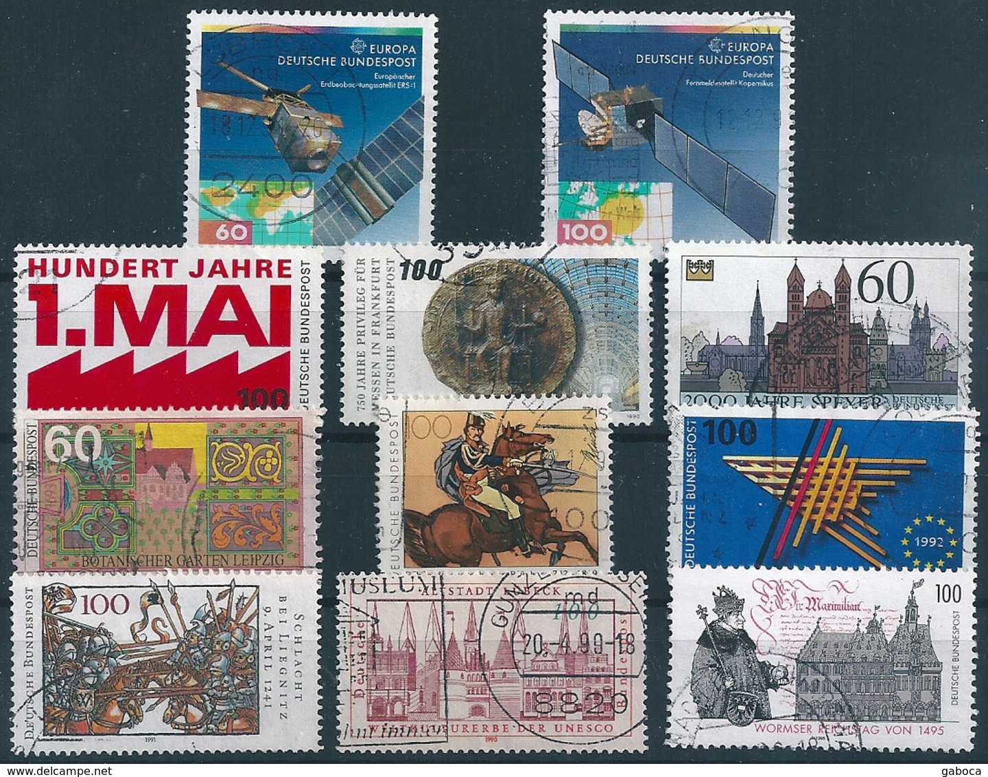 B1870 Germany History Geography Economy Organization Space Holiday Church CEPT UNESCO 11 Different Used Lot#231 - Vrac (max 999 Timbres)