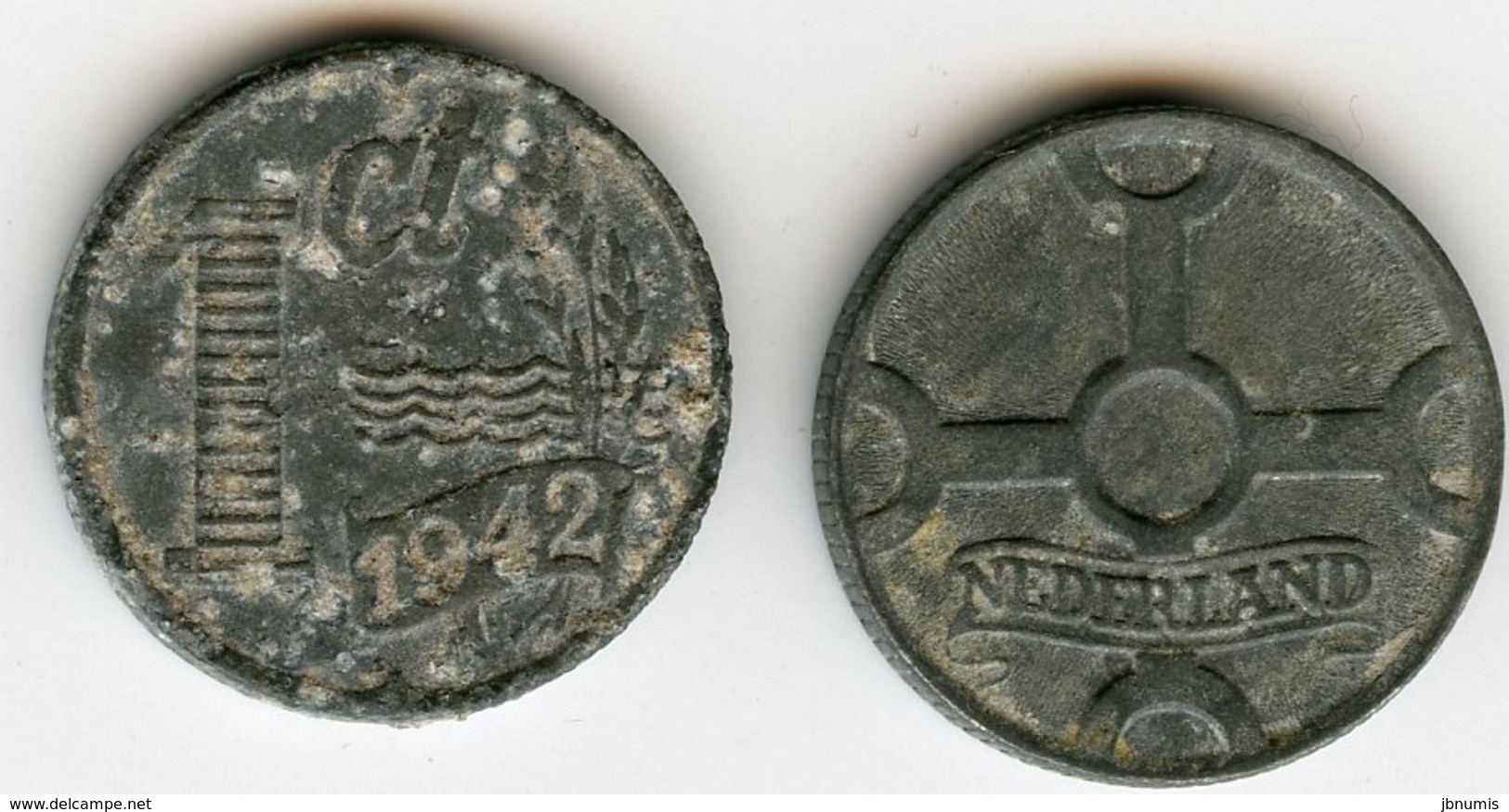 Pays-Bas Netherland 1 Cent 1942 KM 170 - 1 Cent