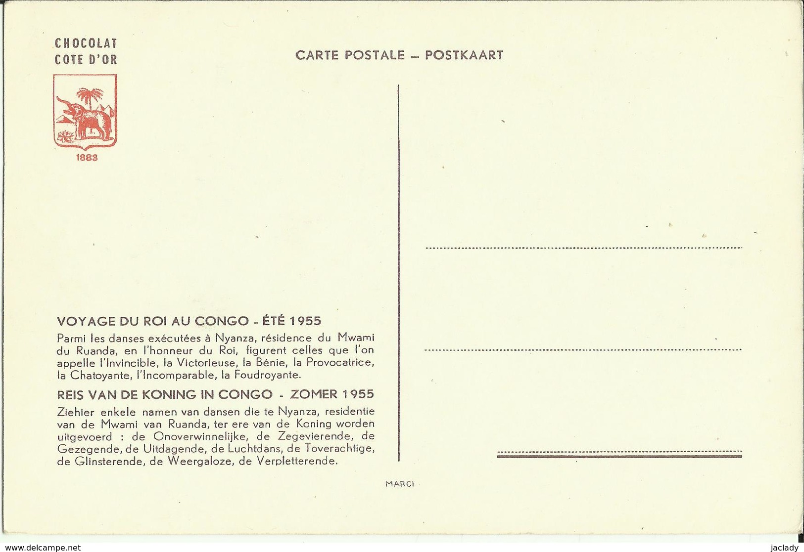 Ruanda-Urundi - Voyage Du Roi Au Congo été 1955.  (2 Scans) - Ruanda-Urundi