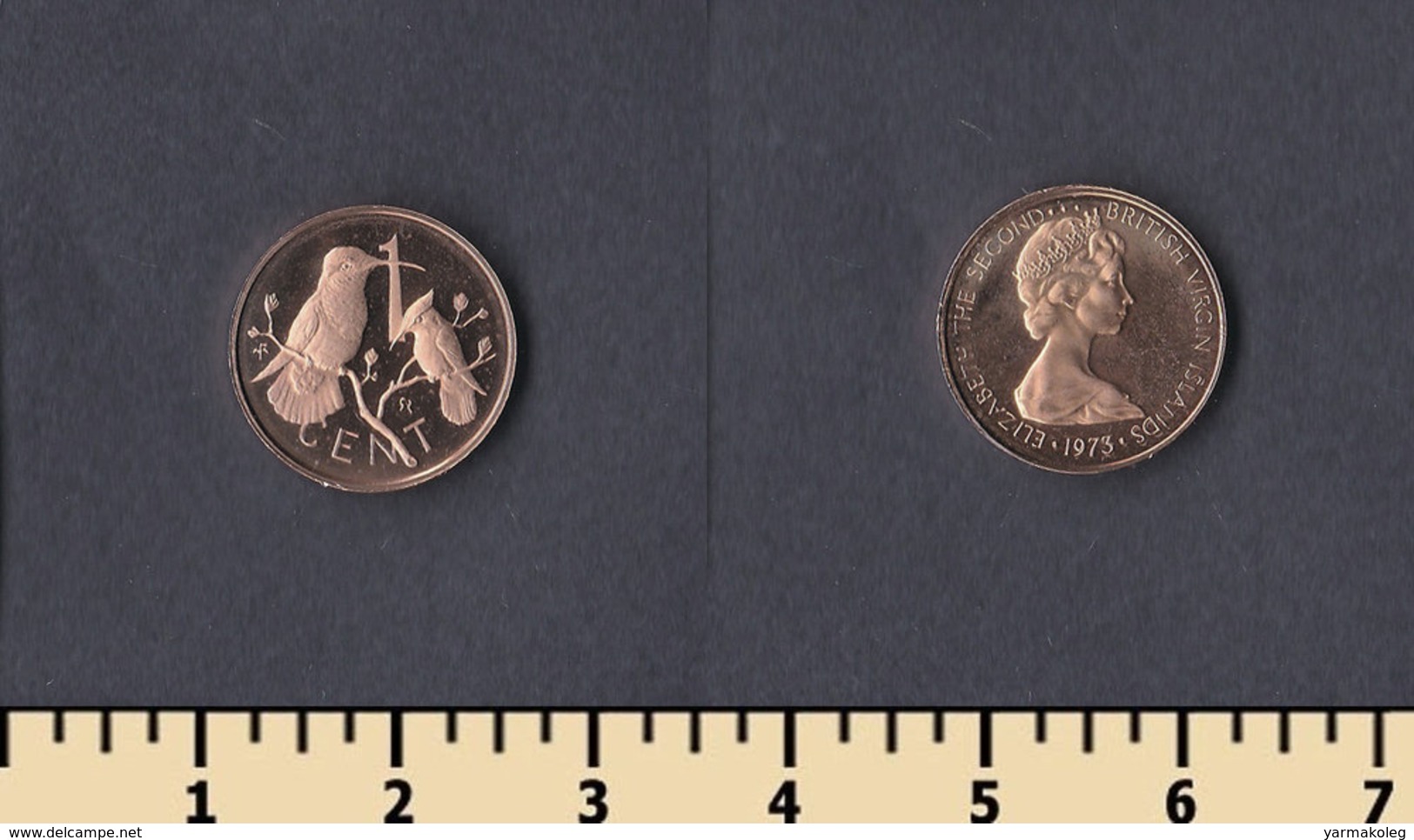 British Virgin Islands 1 Cent 1973 - Iles Vièrges Britanniques