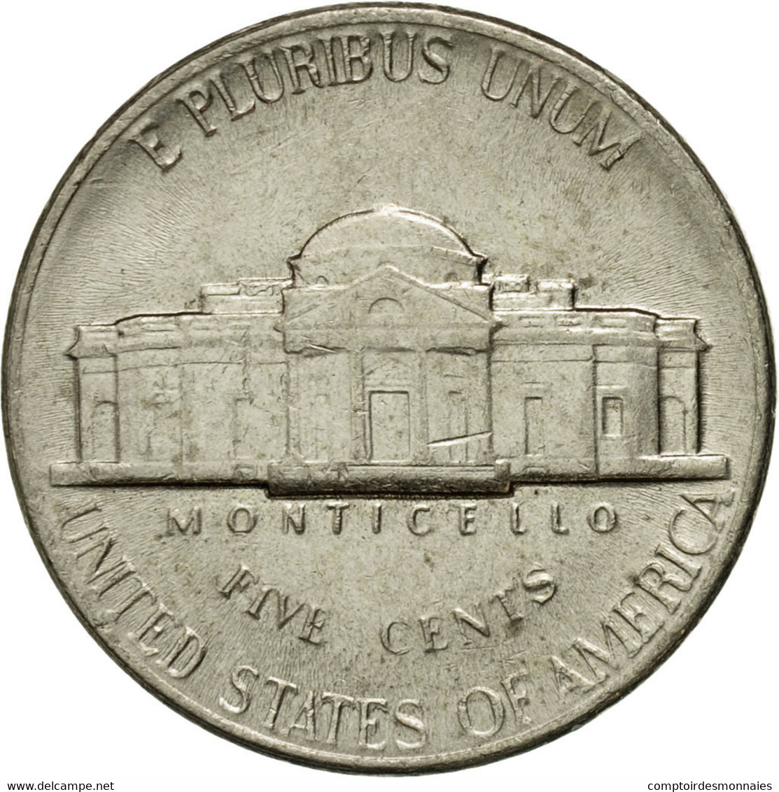 Monnaie, États-Unis, Jefferson Nickel, 5 Cents, 1991, U.S. Mint, Philadelphie - 1938-…: Jefferson