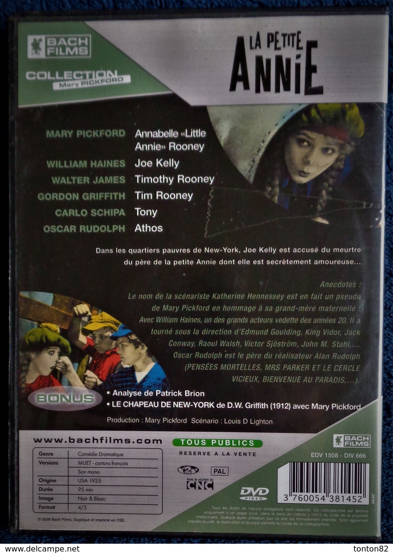 La Petite Annie - Collection Mary Pickford - ( Muet - N & B ) . - Colecciones & Series