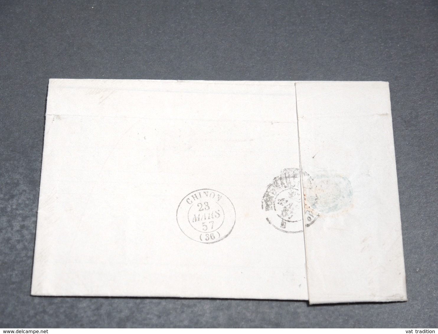 FRANCE - Lettre De Fontenay Le Comte Pour Chinon En 1857 , Affranchissement Napoléon - L 20227 - 1849-1876: Klassik