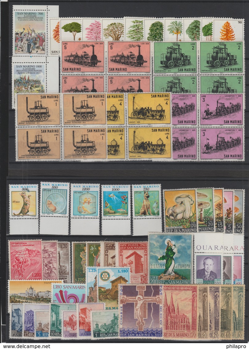 SAINT MARIN  LOT   MNH   Réf  L8 - Verzamelingen & Reeksen