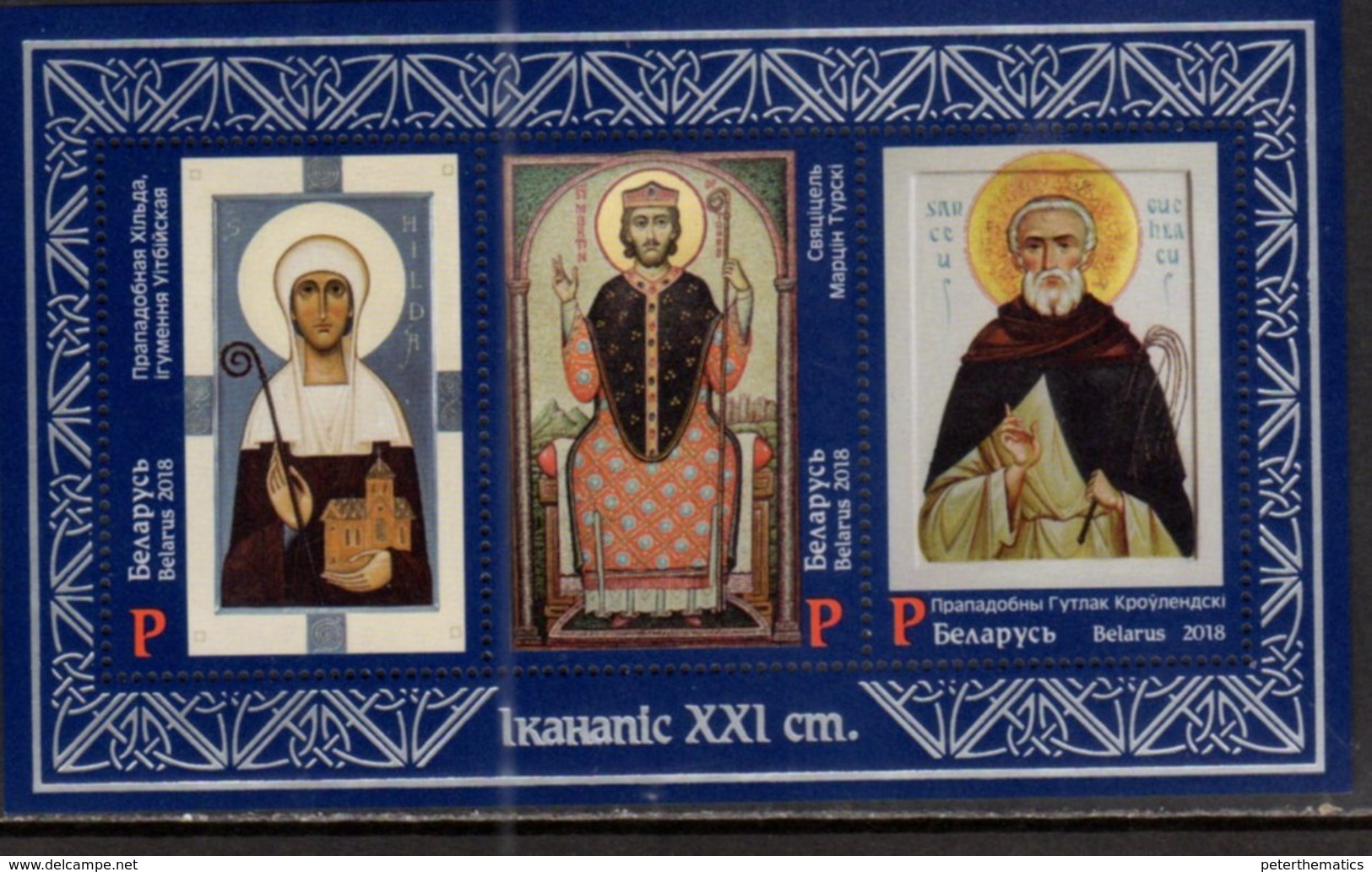 BELARUS, 2018, MNH, ICONS, CHRISTIANITY, SHEETLET - Christianity