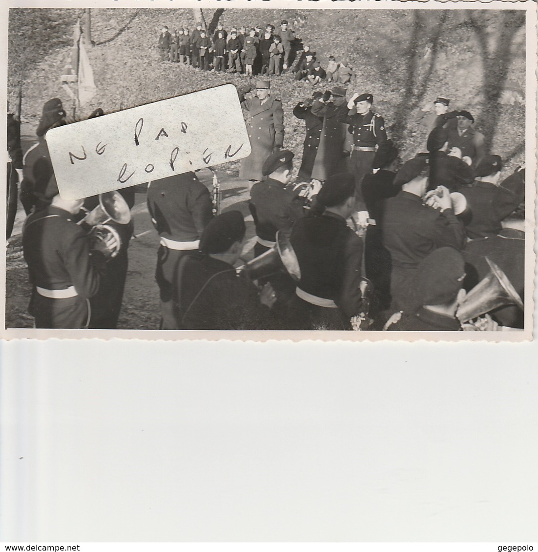 67 - HAGUENAU - Cérémonie Militaire - Fanfare -  ( Photo  8,6 Cm X 13,5 Cm ) - War, Military