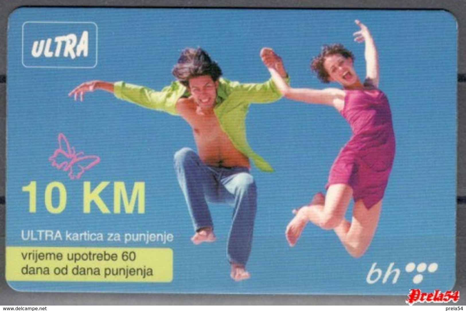 Bosnia Telecom Sarajevo - ULTRA PREPAID CARD (recharge) 10 KM - Bosnien