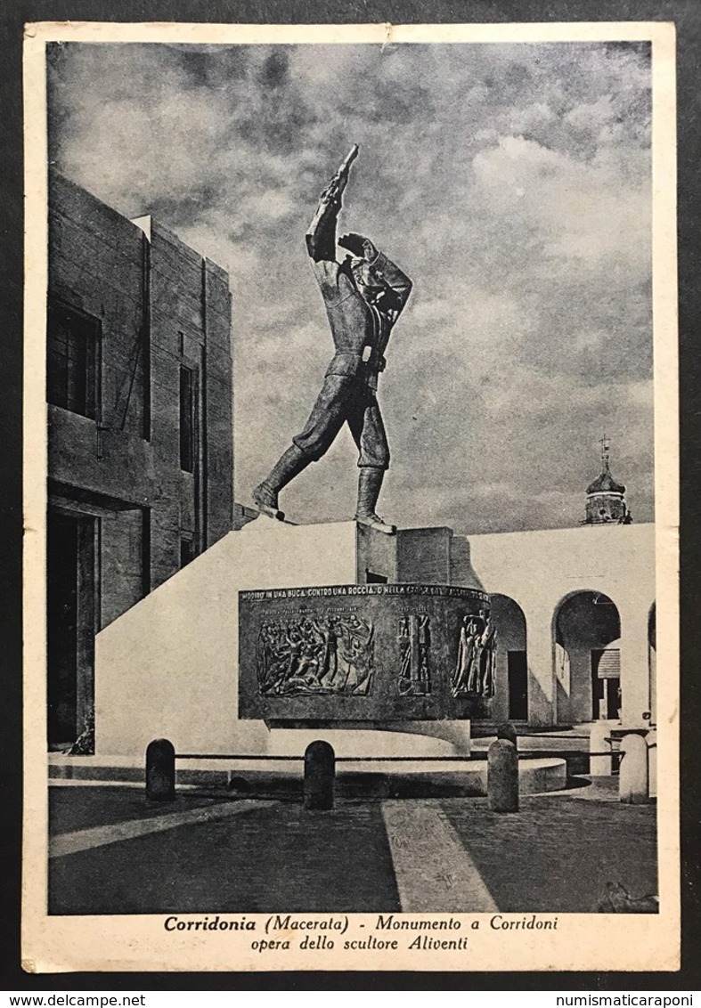 Corridonia Macerata Monumento A Corridoni Viaggiata 1939 Cod.c.2041 - Macerata