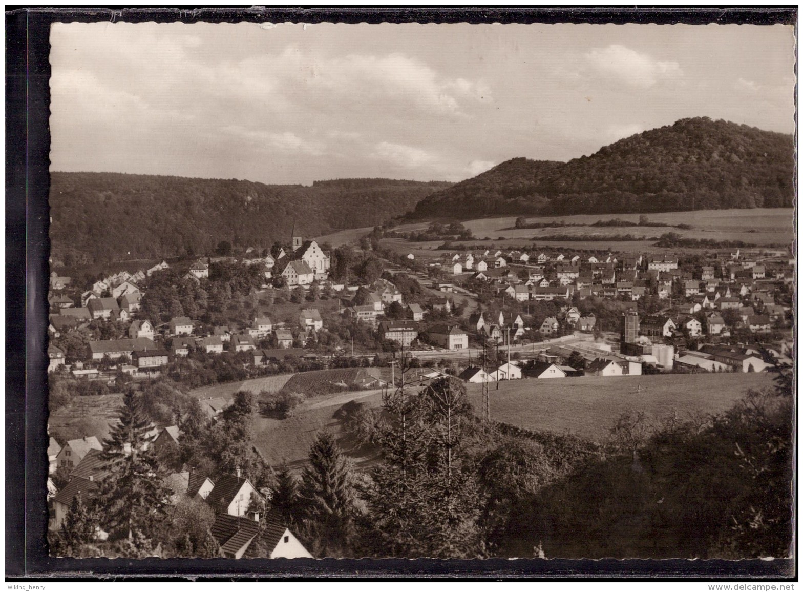 Aalen Unterkochen - S/w Ortsansicht 1 - Aalen