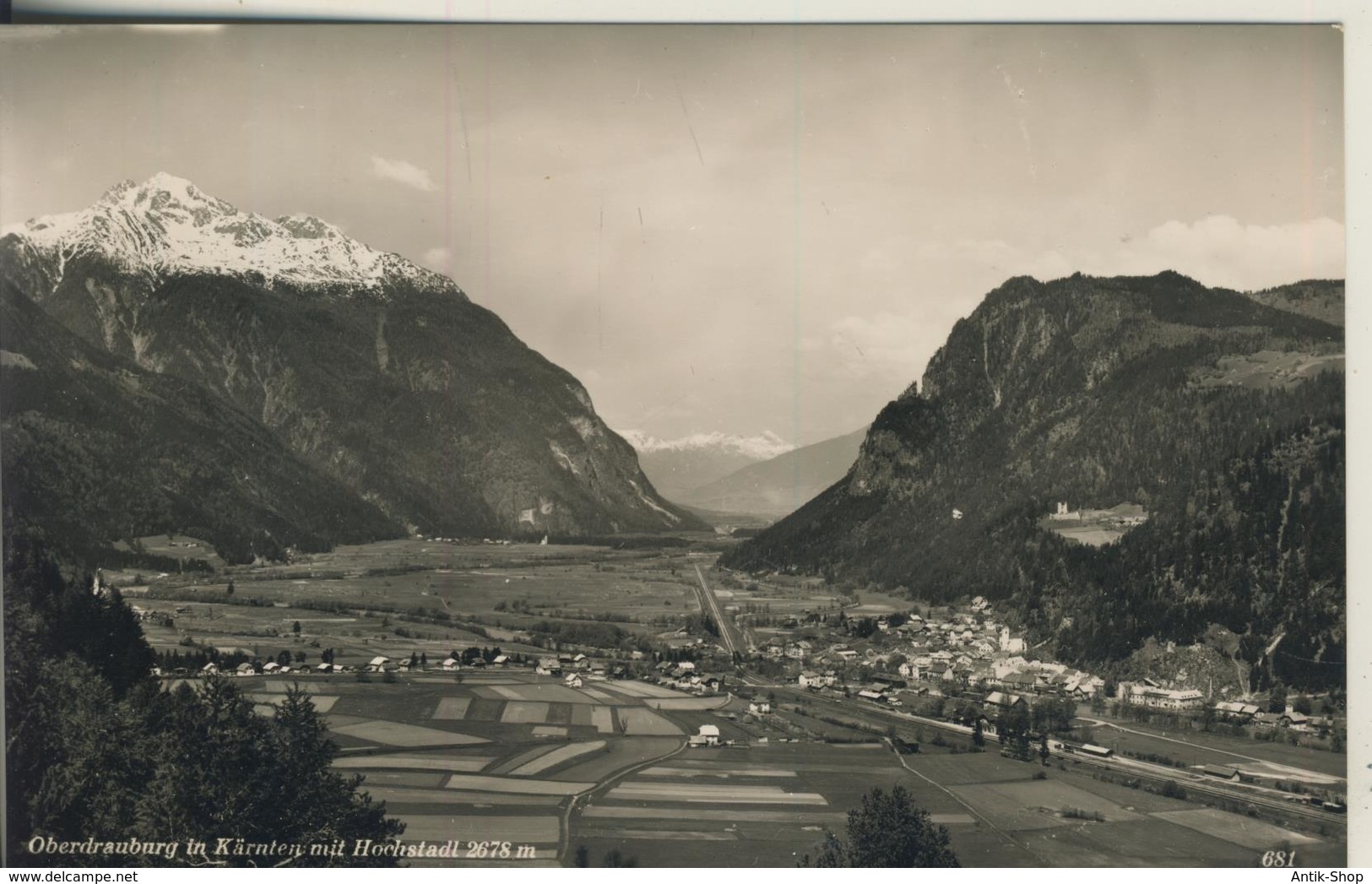 Oberdrauburg V. 1965 Stadtansicht Mit Hochstadtl  (793) - Oberdrauburg