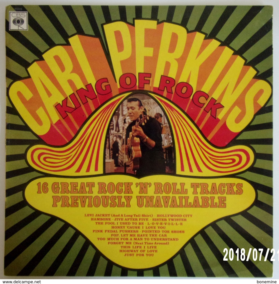 Carl Perkins , King Of Rock : Vinyle LP 33 Tours Original 1968 Biem CBS 63309 - Rock