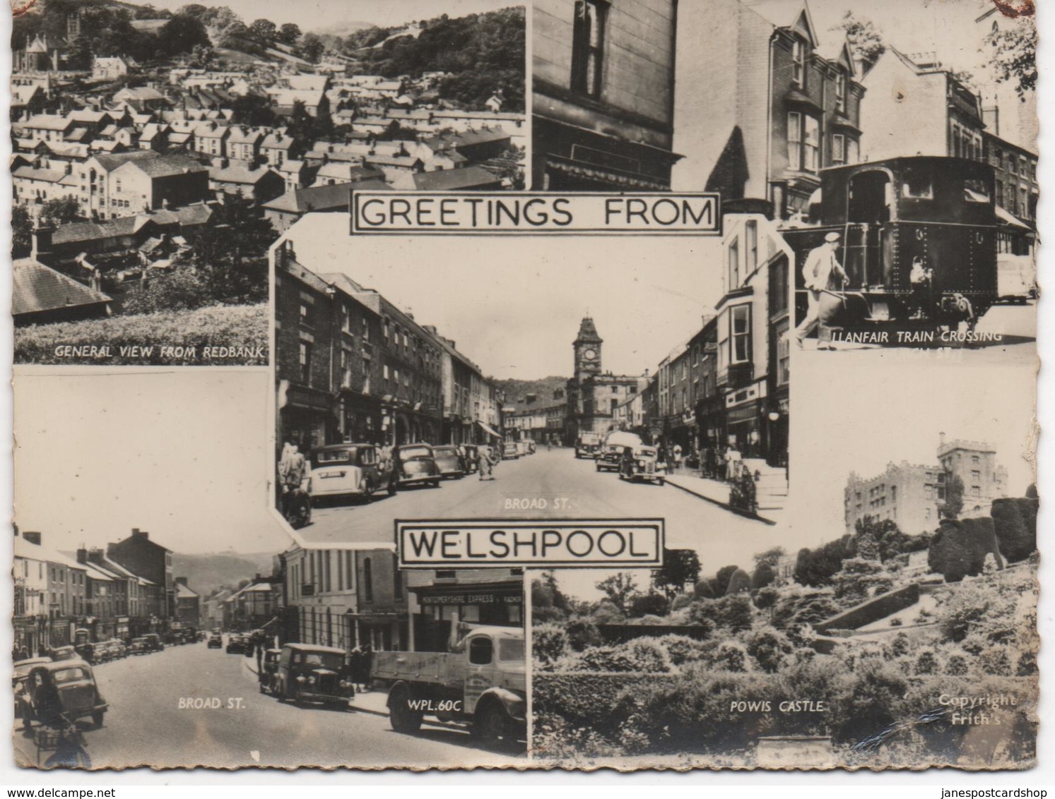 REAL PHOTOGRAPHIC MULTI VIEW - GREETINGS FROM WELSHPOOL - Montgomeryshire