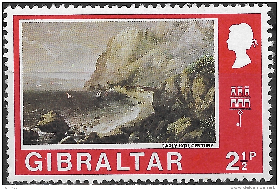 GIBRALTAR 1971 Decimal Currency - 2 1/2 P. Catalan Bay MH - Gibraltar