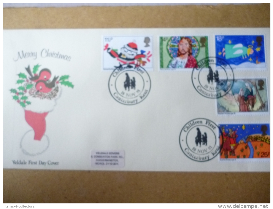 GREAT BRITAIN [UK] SG 1170 CHRISTMAS CHILDREN PICTURES (1981)  FDC CHILDREN FIRST CANTERBURY - ...-1840 Prephilately