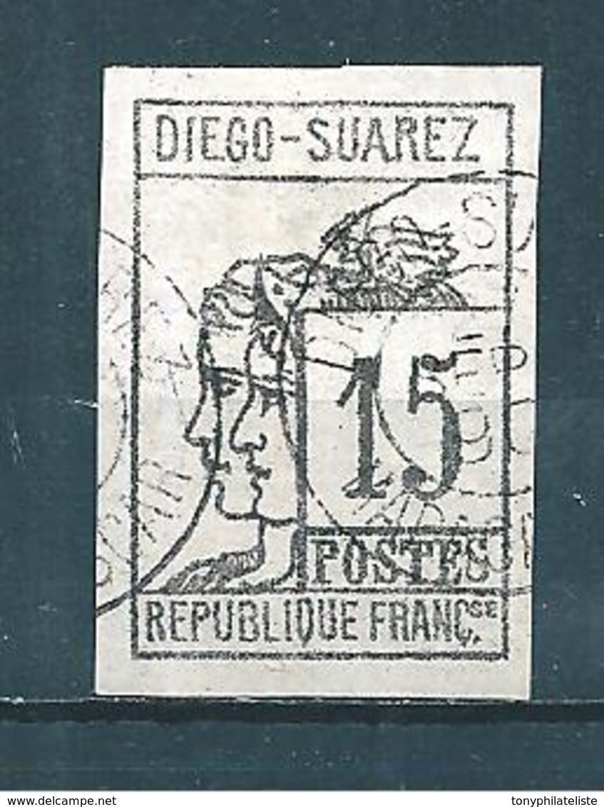 Timbres De Diego-suarez   De 1892  N°8 Oblitéré  Cote 110€  (vendu A 15%) - Used Stamps