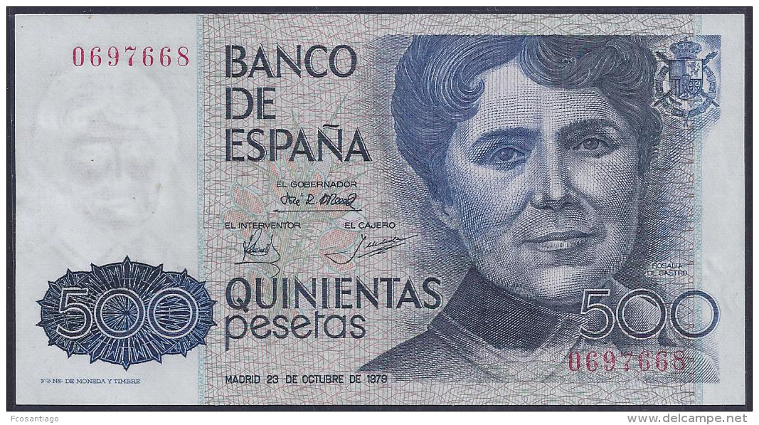 ESPAÑA 1979 - BILLETE SIN CIRCULAR - 500 PESETAS - [ 4] 1975-…: Juan Carlos I.