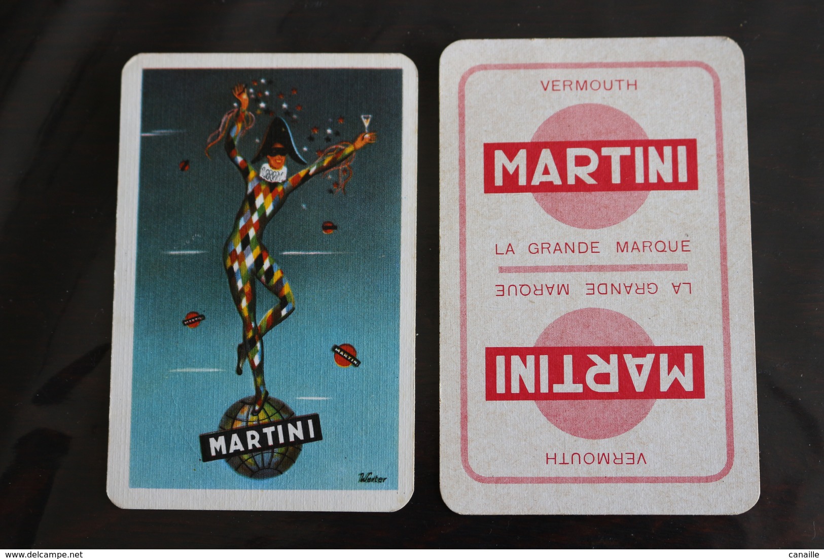 Playing Cards / Carte A Jouer / 1 Dos De Cartes Avec Publicité / Joker - The World Joker .-Martini - Autres & Non Classés