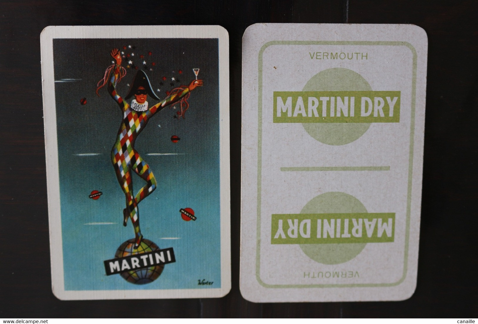 Playing Cards / Carte A Jouer / 1 Dos De Cartes Avec Publicité / Joker - The World Joker .- Martini  Dry - Autres & Non Classés