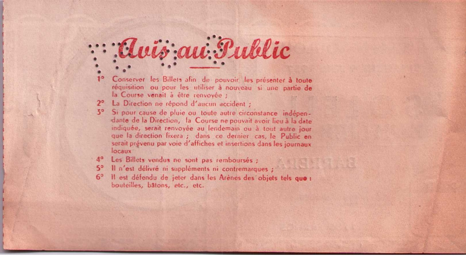 Billet De Corrida Du  09/06/1957 Arènes De TOULOUSE 31 - Scans Recto-verso - Tickets D'entrée