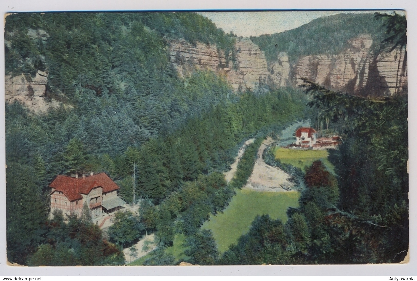 Kirnitzschtal Hotel Restaurant Waldhaus Bad Schandau About 1914y. E496 - Kirnitzschtal