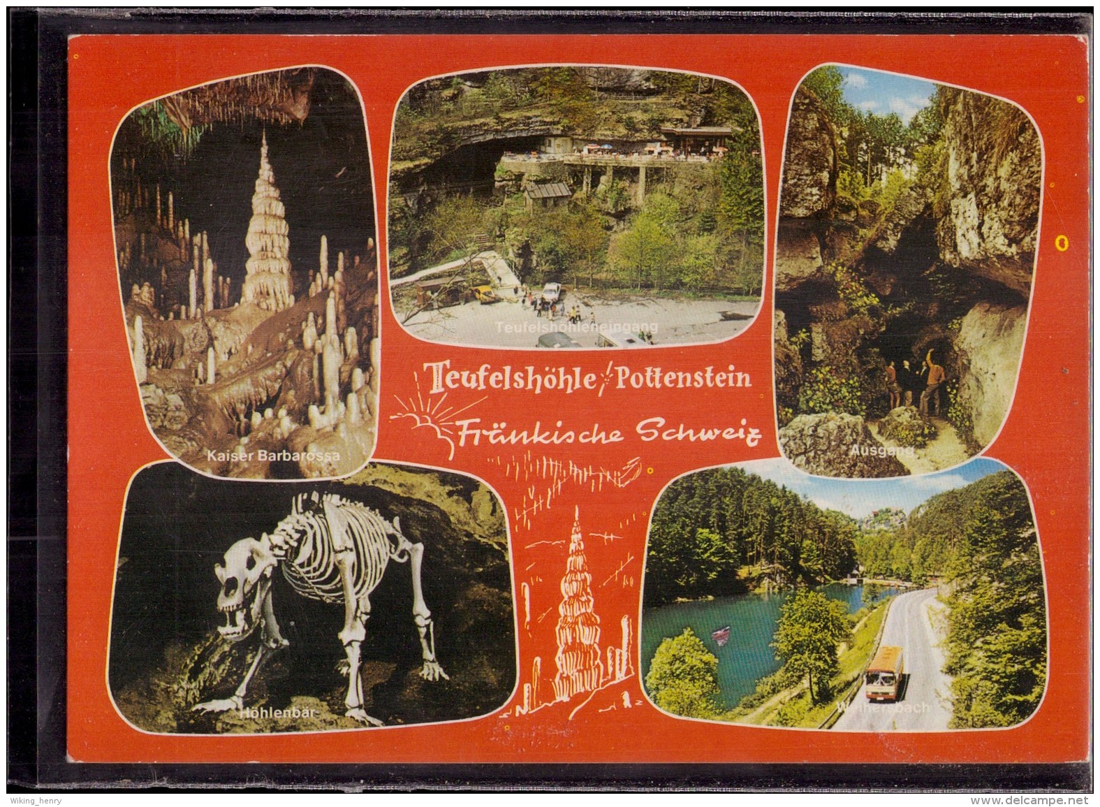 Pottenstein - Mehrbildkarte 6   Teufelshöhle - Pottenstein