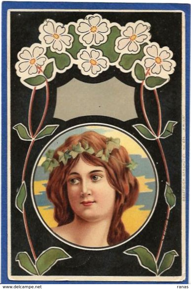CPA Art Nouveau Femme Girl Women Circulé - Lessieux