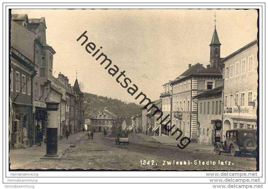 Zwiesel - Stadtplatz - Foto-AK - Zwiesel