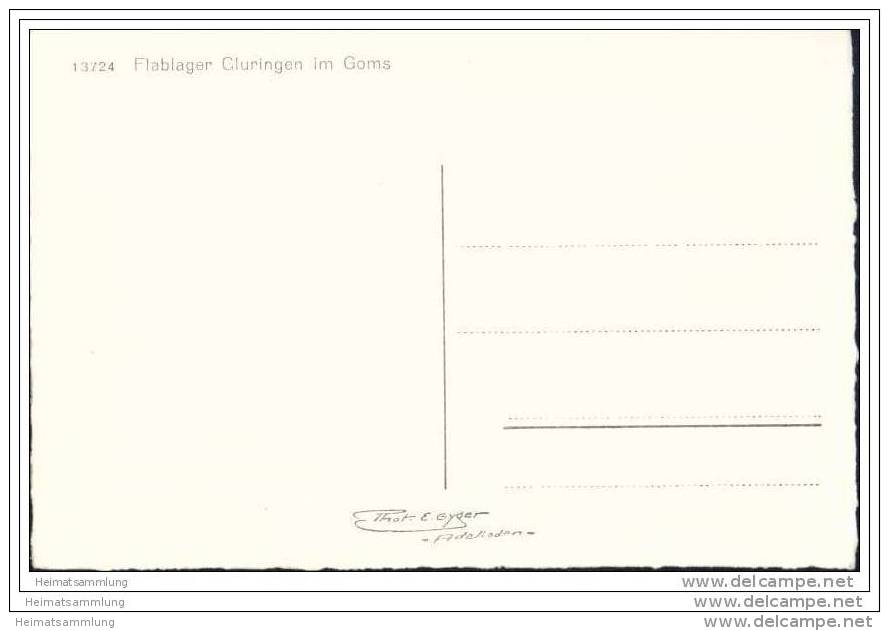 Flablager Gluringen Im Goms - Foto-AK 40er Jahre - Gluringen