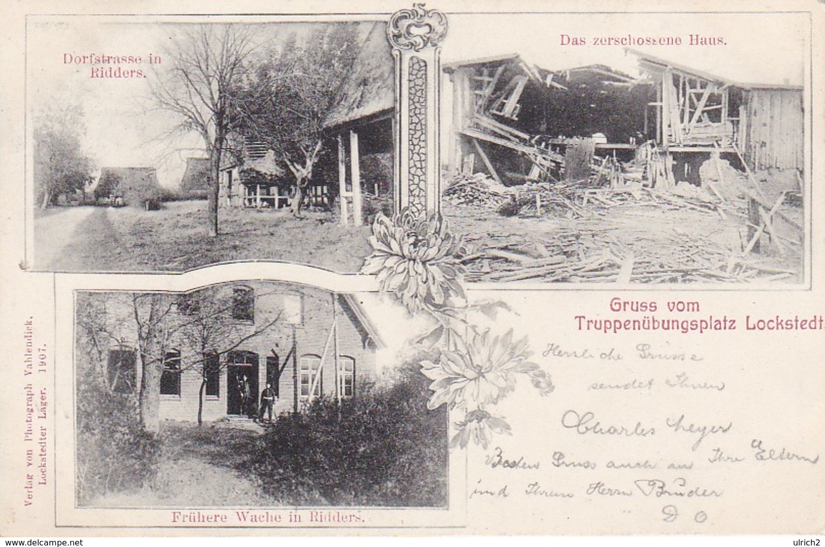 AK Gruss Von Truppenübungsplatz Lockstedt - 1907 (35733) - Hohenlockstedt