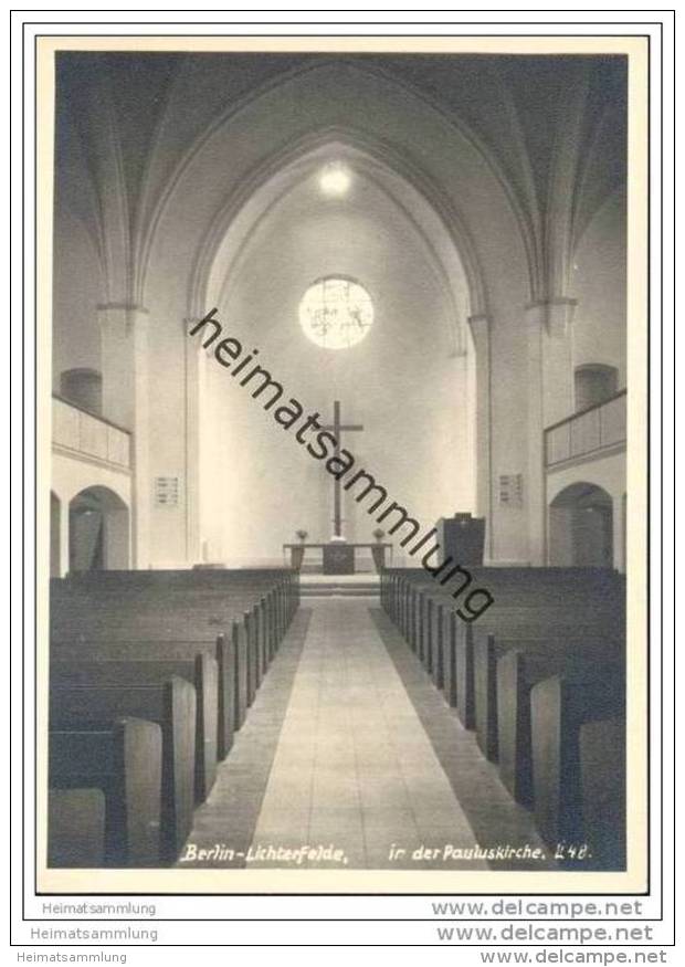 Berlin - Lichterfelde - In Der Pauluskirche - Foto-AK Grossformat - Lichterfelde