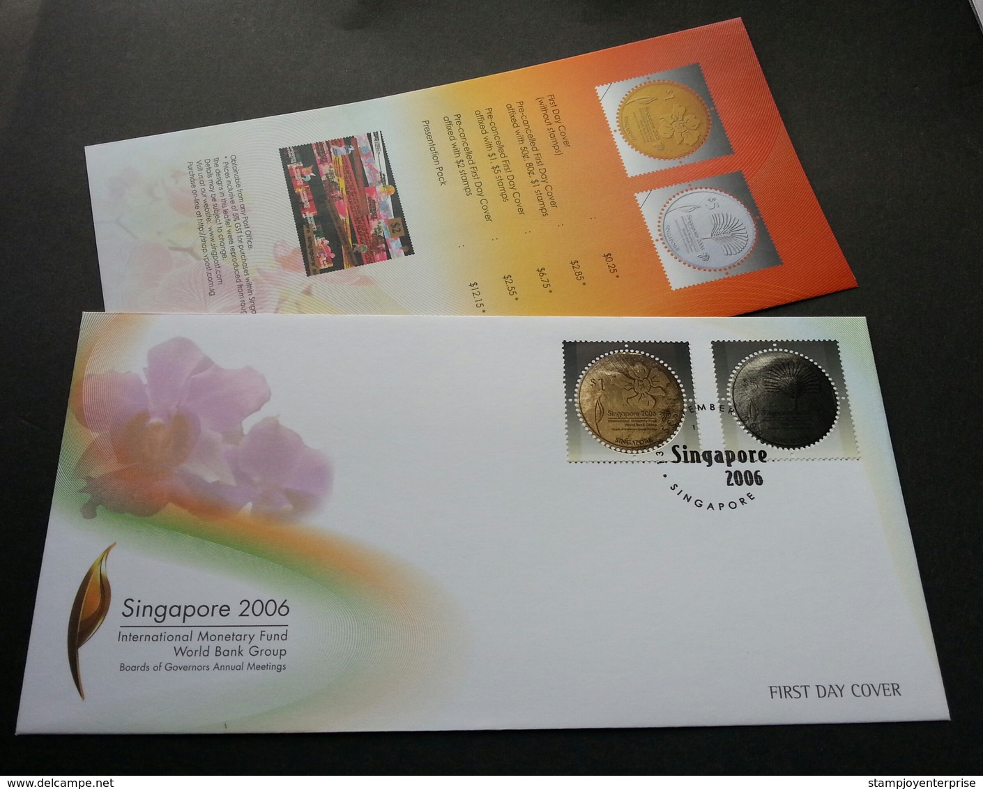 Singapore International Monetary Fund World Bank Group 2006 Money Coin Currency (FDC) *gold & Silver Foil *unusual - Singapore (1959-...)