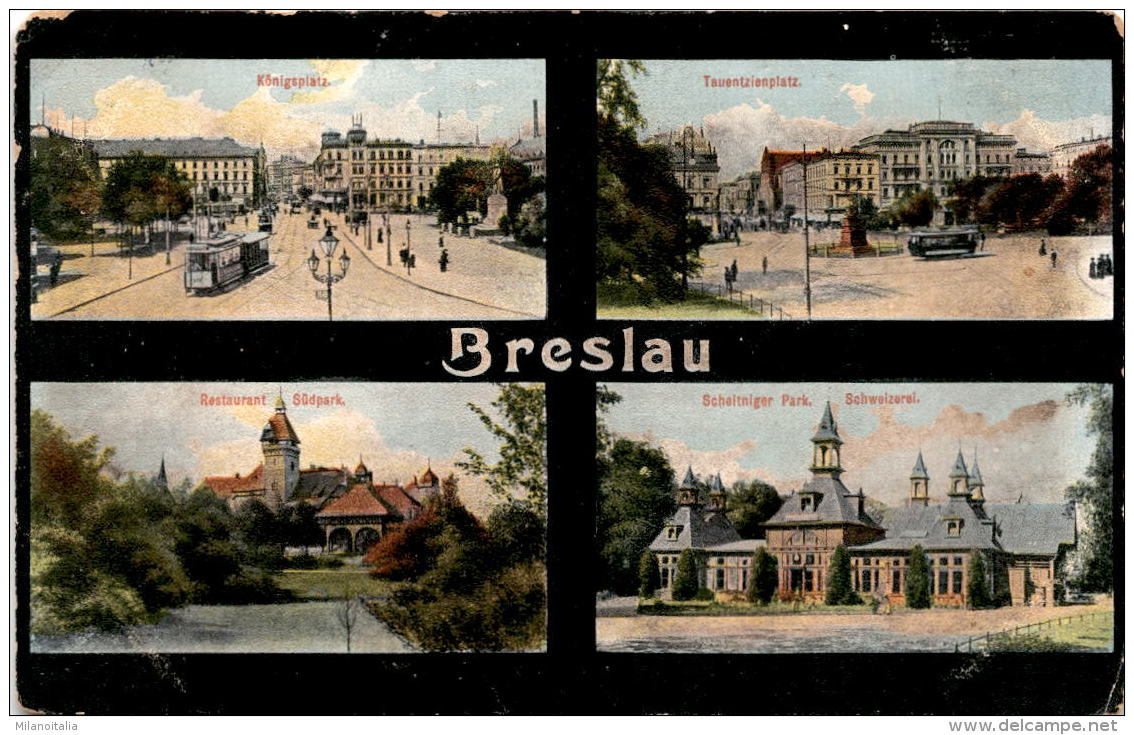 Breslau - 4 Bilder * 14. 1. 1906 - Polen