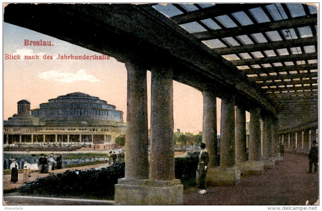 Breslau - Blick Nach Der Jahrhunderthalle * 27. 3. 1916 - Polen