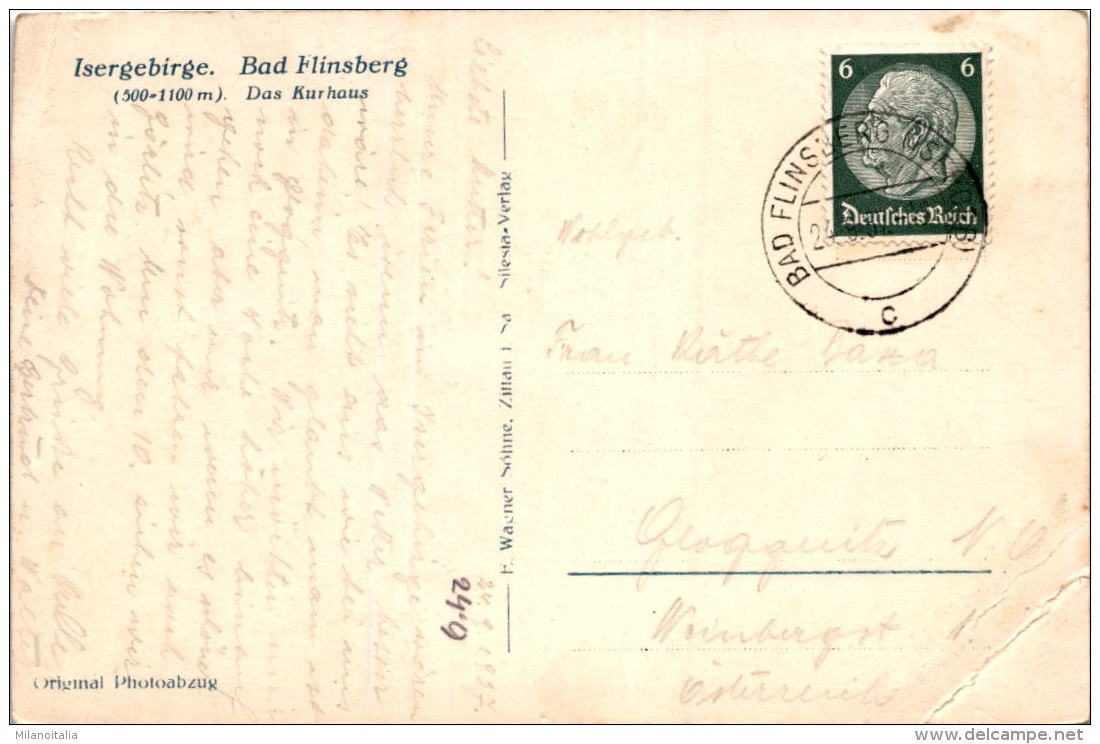 Bad Flinsberg - Das Kurhaus (2413) * 24. 9. 1937 - Polonia