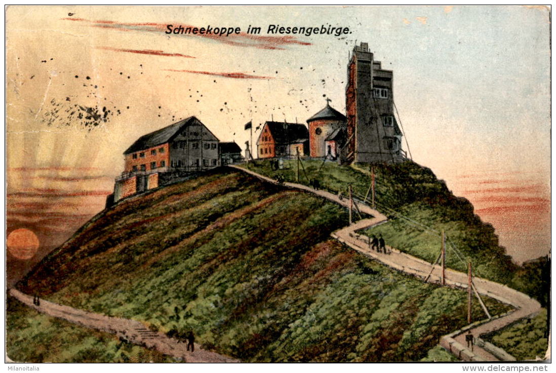 Schneekoppe Im Riesengebirge * Karte Von 1921 - Polen