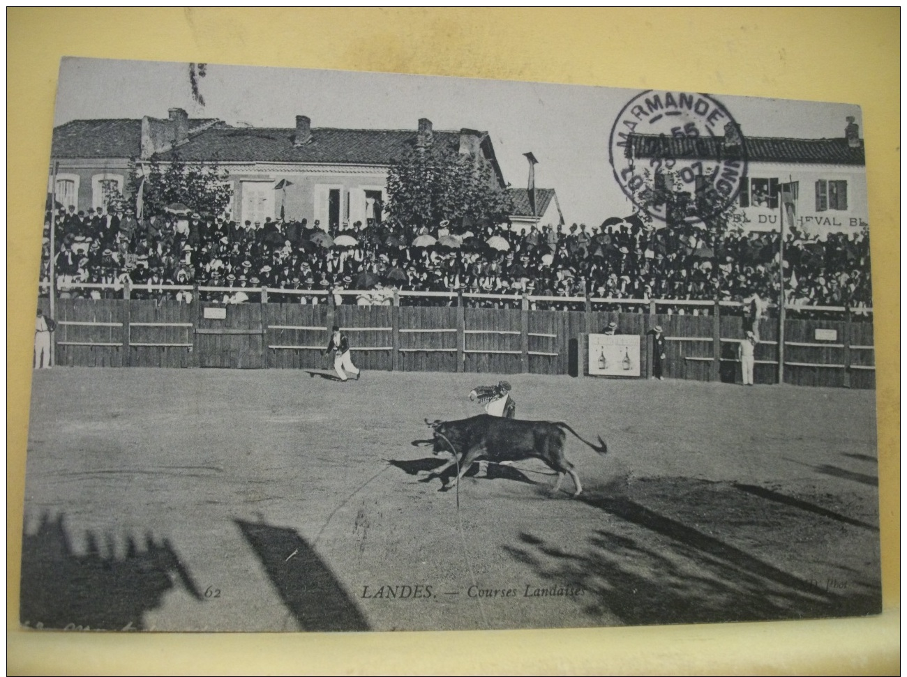 L10 9033  CPA 1907 - 40 LANDES. COURSES LANDAISES - EDIT. ND PARIS N° 62 - Corridas