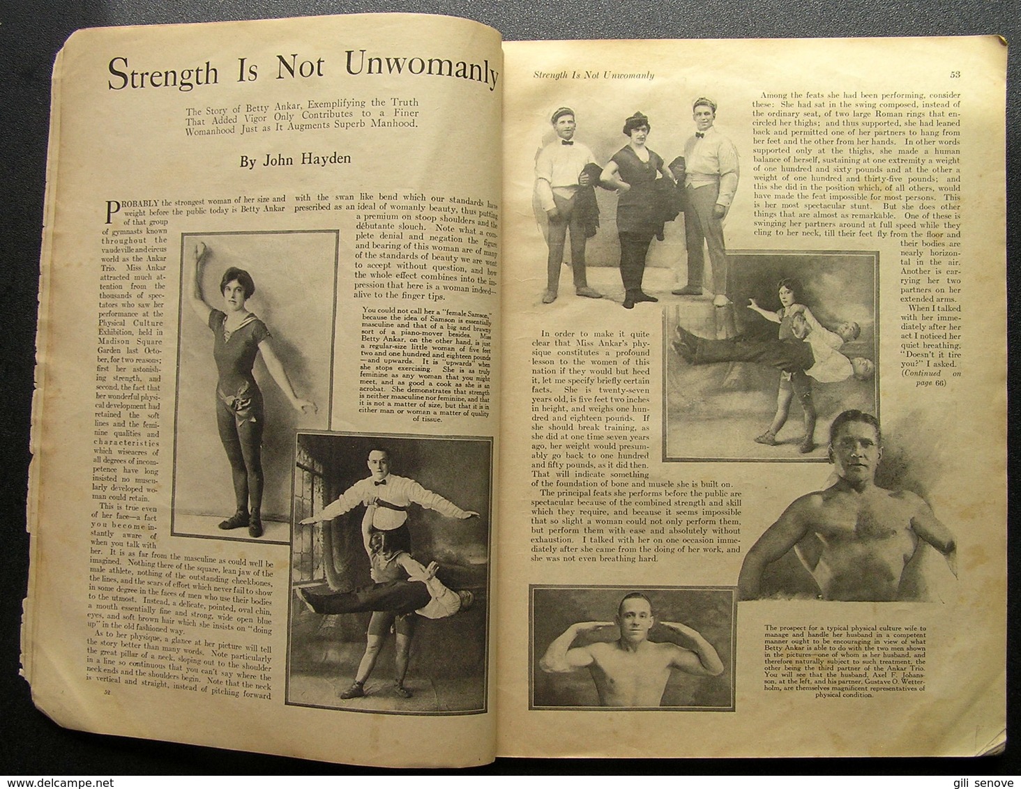 1923 USA Magazine/ Physical Culture March - 1900-1949