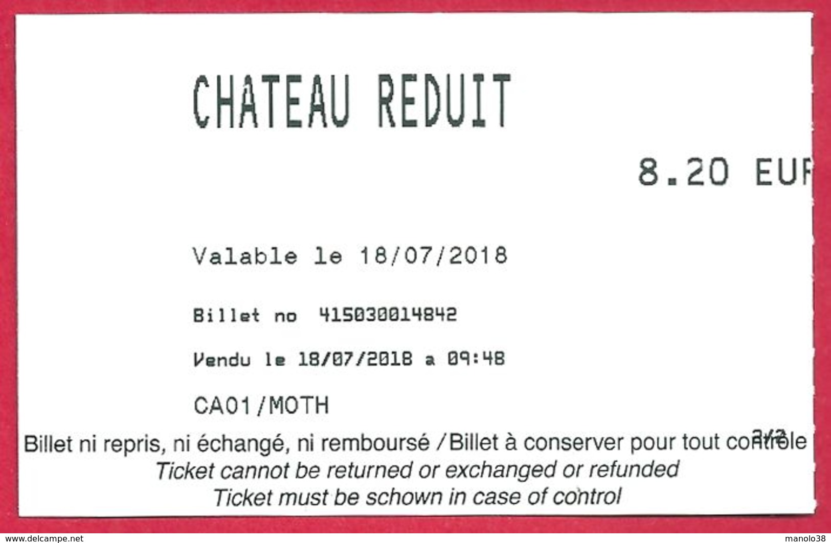 Château De Cheverny, Loir Et Cher, Visuel: Le Jardin, 2018 - Tickets D'entrée