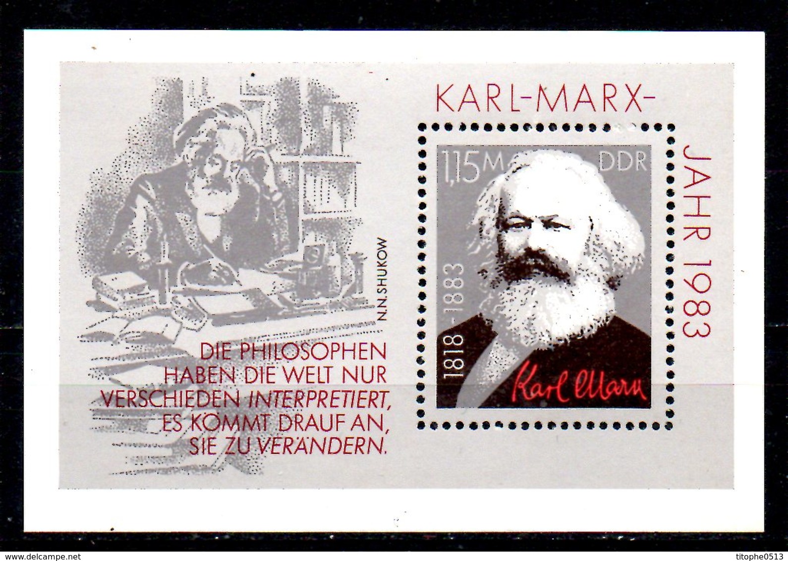 RDA. BF 69 De 1983. Karl Marx. - Karl Marx