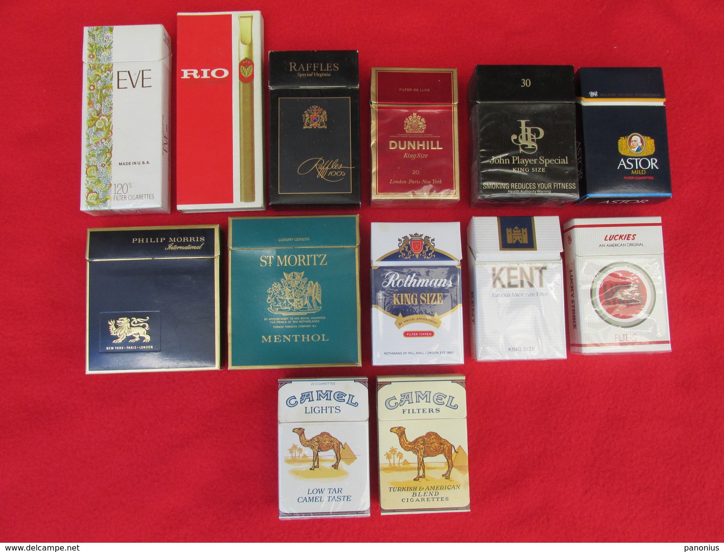 TOBACCO CIGARETTES CARDBOARD BOXES  EMPTY  LOT 13 PCS - Boites à Tabac Vides