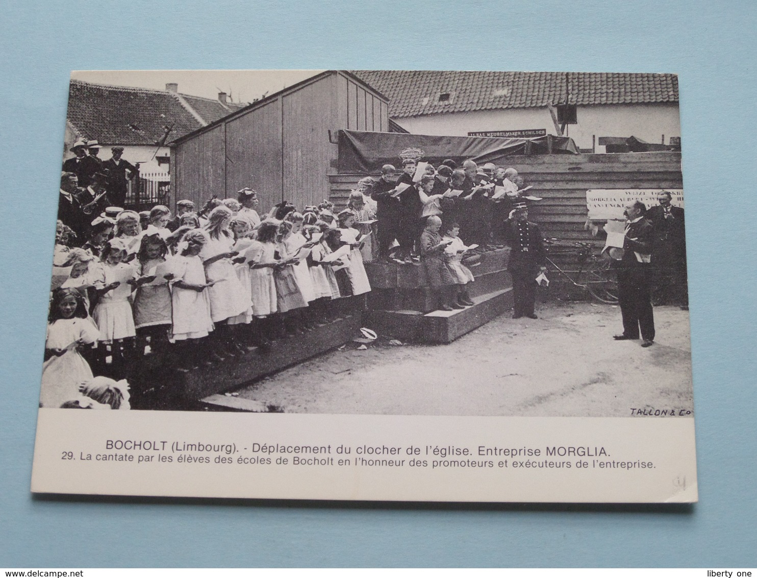 Déplacement Du Clocher De L'église. Entreprise MORGLIA ( 29 ) Anno 19?? ( Zie Foto ) ! - Bocholt