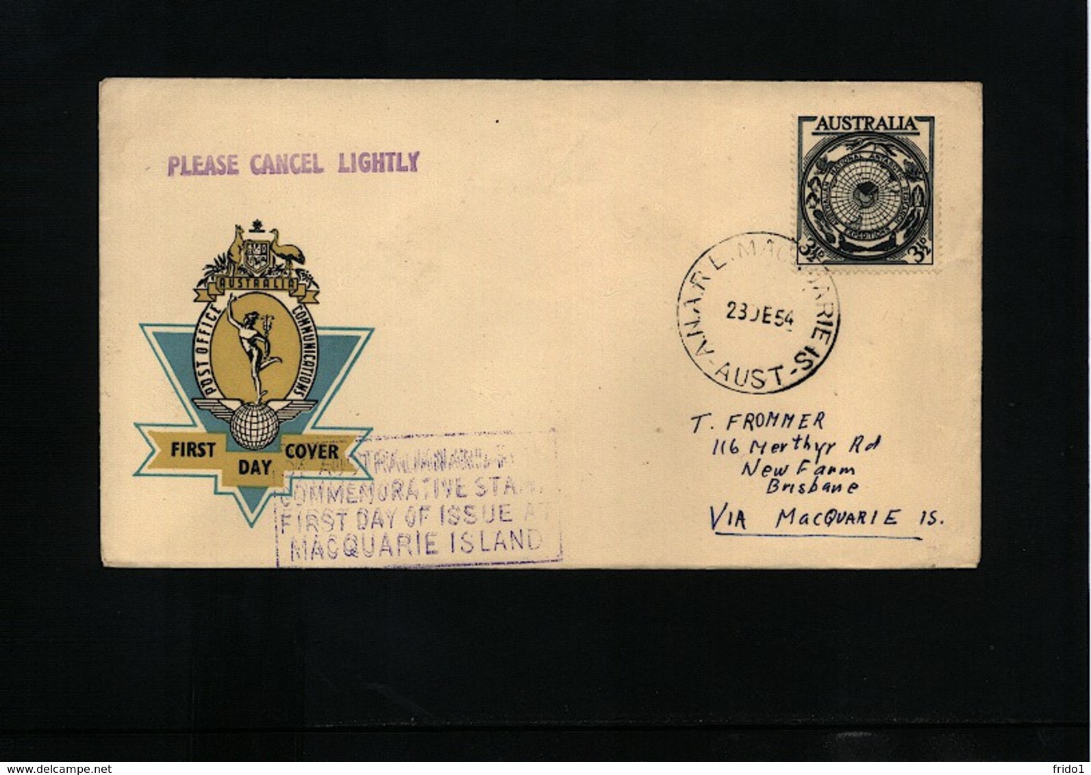 Australian Antarctic Territory 1954 Interesting Cover - Lettres & Documents