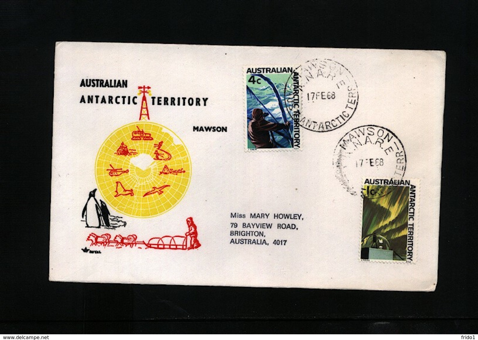 Australian Antarctic Territory 1968 Interesting Cover - Lettres & Documents