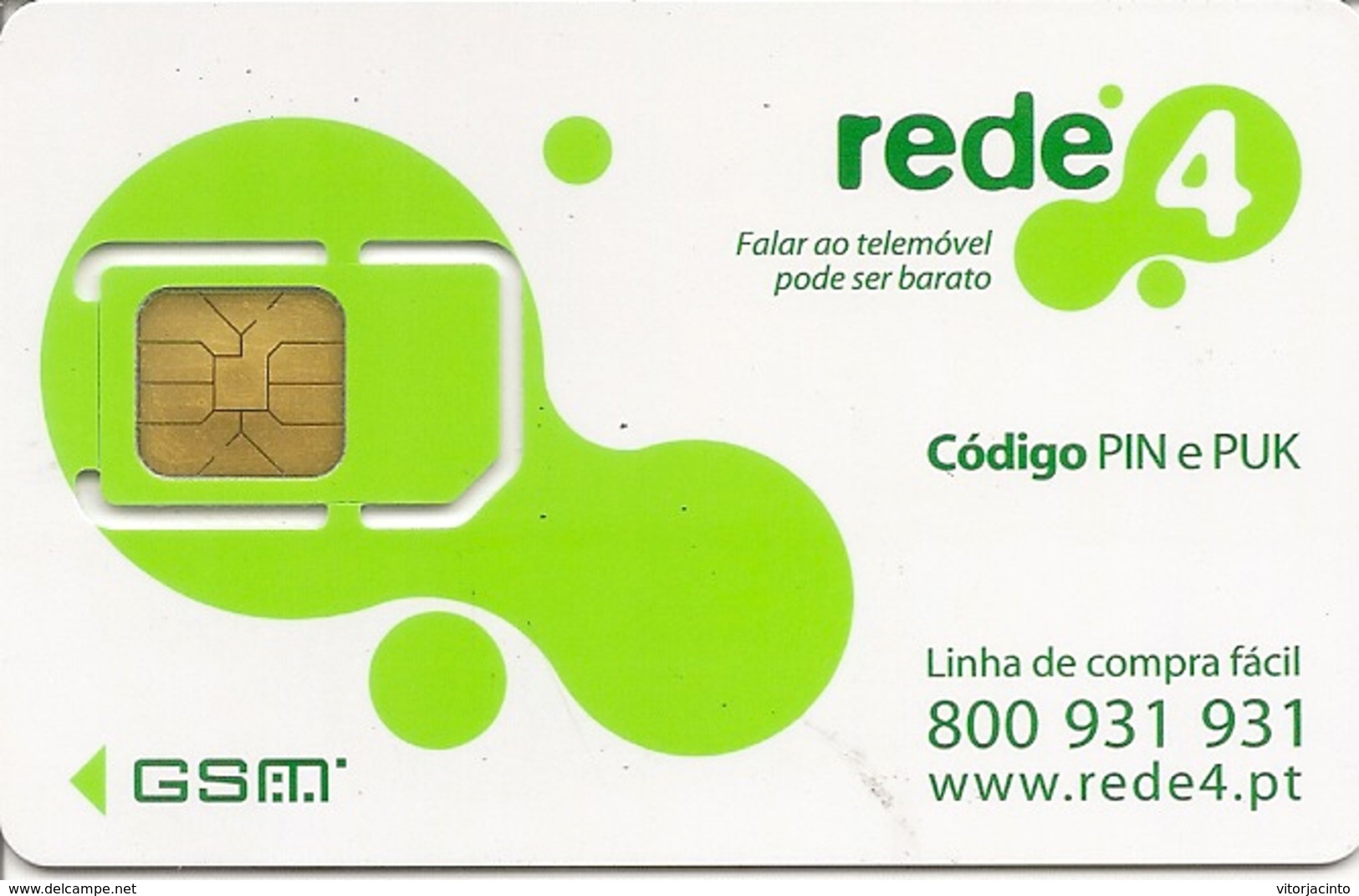 REDE4 SimCard GSM - Portugal - Portugal